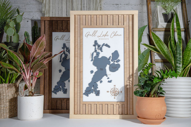 Whitefish Chain Lake 3D Sign 21x13