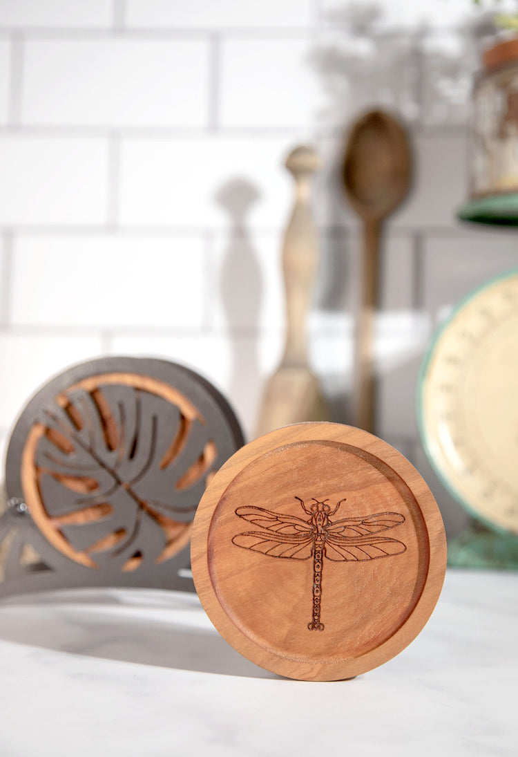 Don't Bug Me Wood Coaster Set