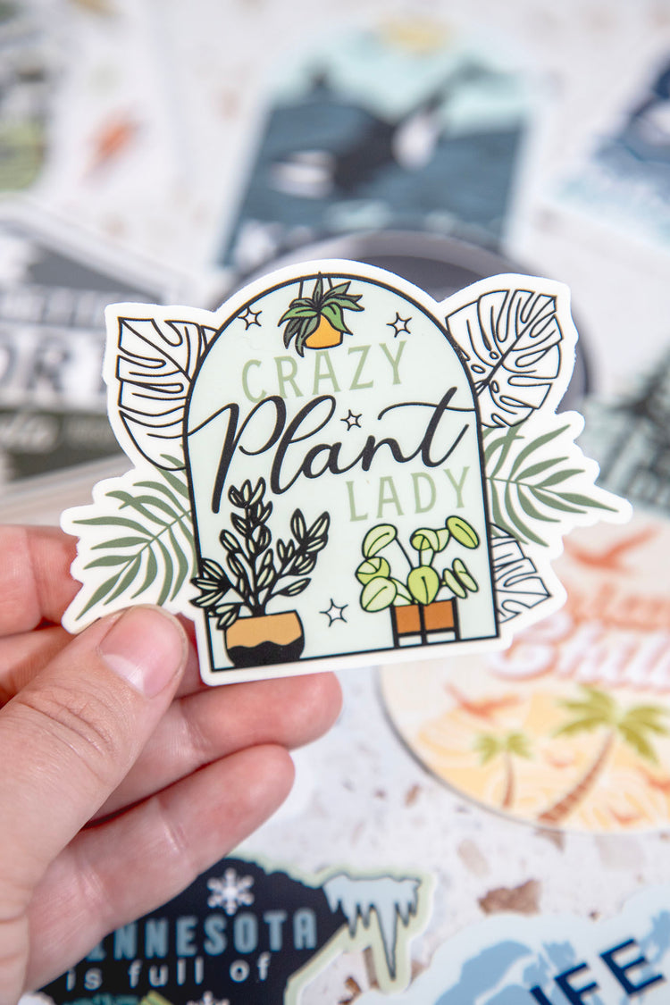 Crazy Plant Lady Sticker