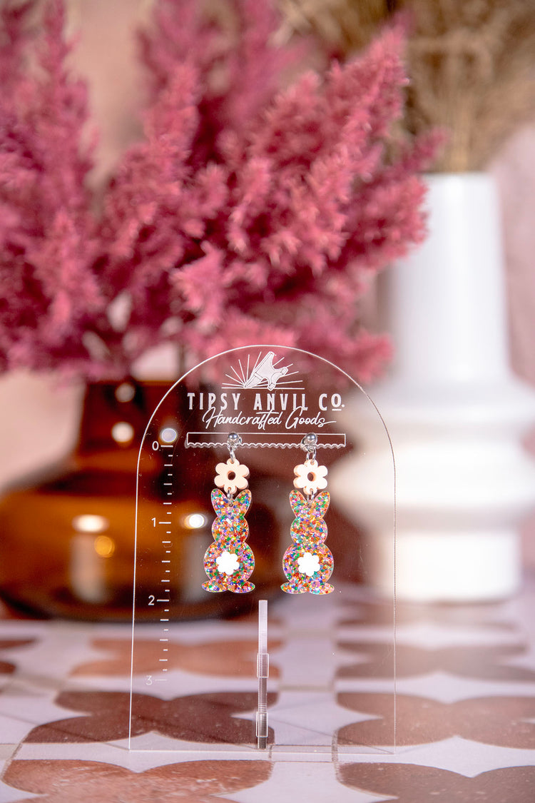 Daisy Rabbit Dangle Earrings
