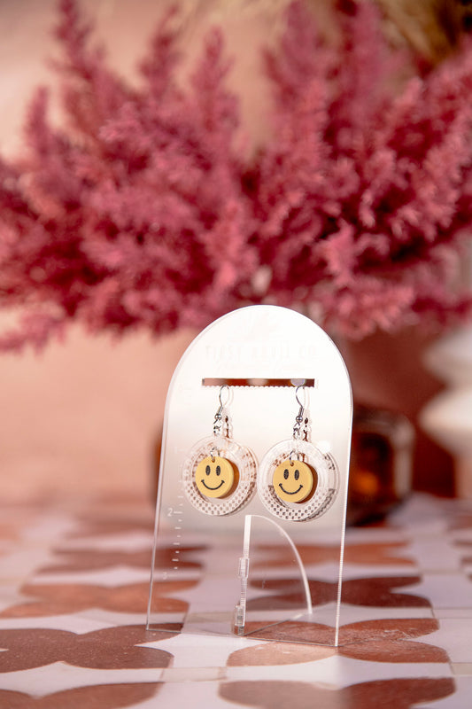 Dont Worry Be Happy Dangle Earrings