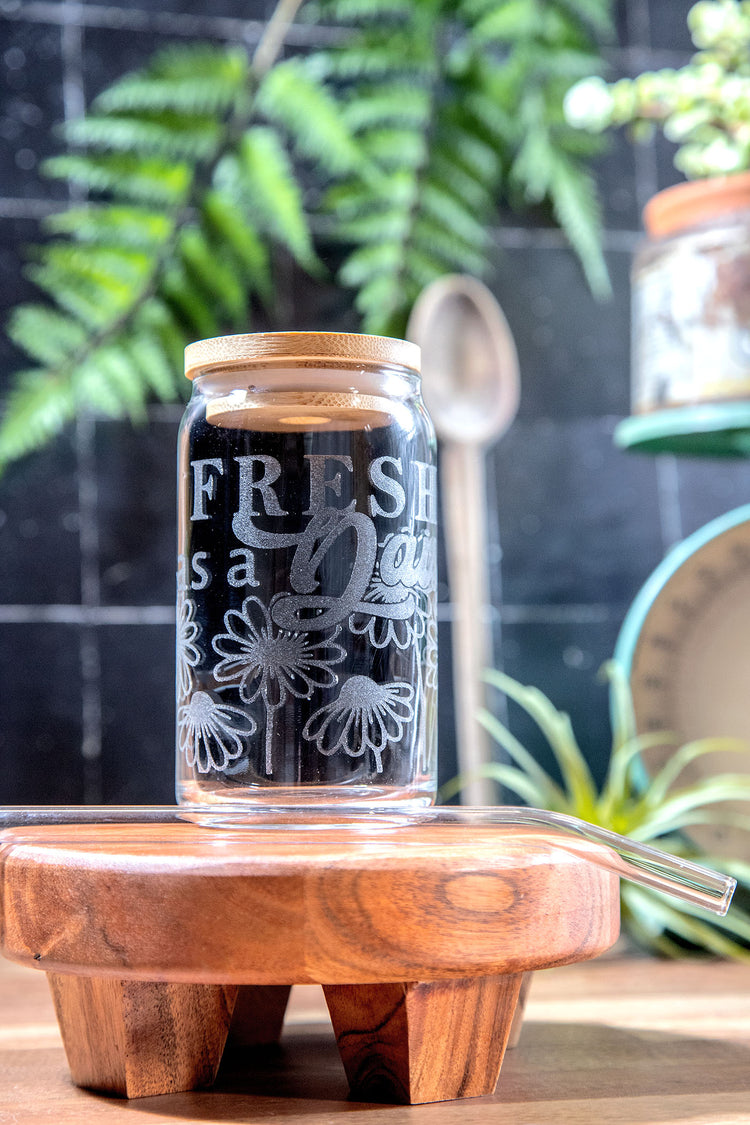 Fresh as a Daisy Glass Tumbler