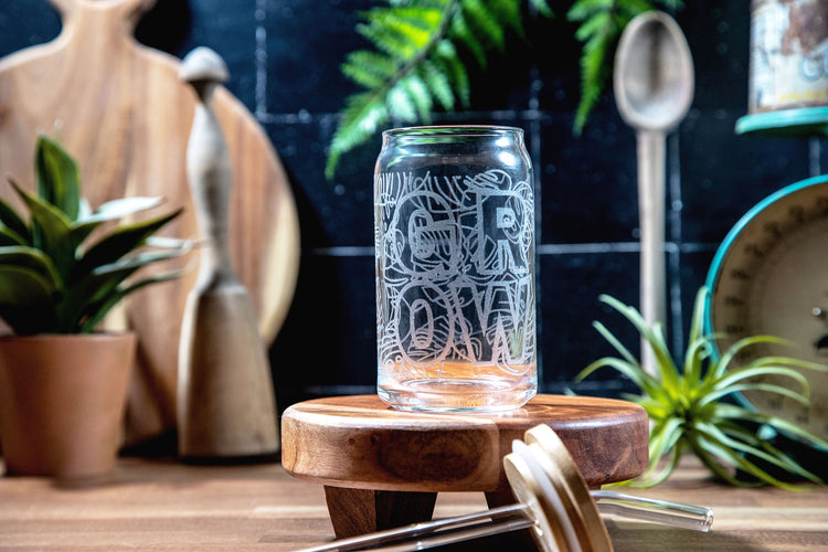 Grow Monstera Glass Tumbler
