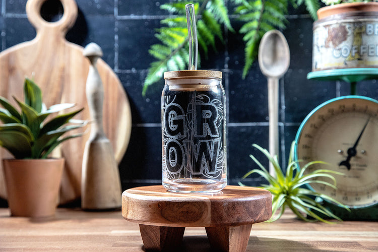 Grow Monstera Glass Tumbler