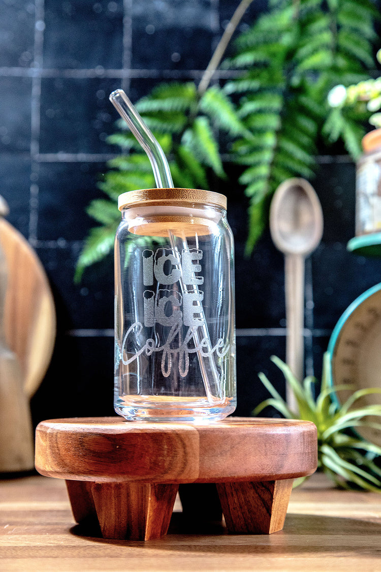 Ice Ice Coffee Glass Tumbler