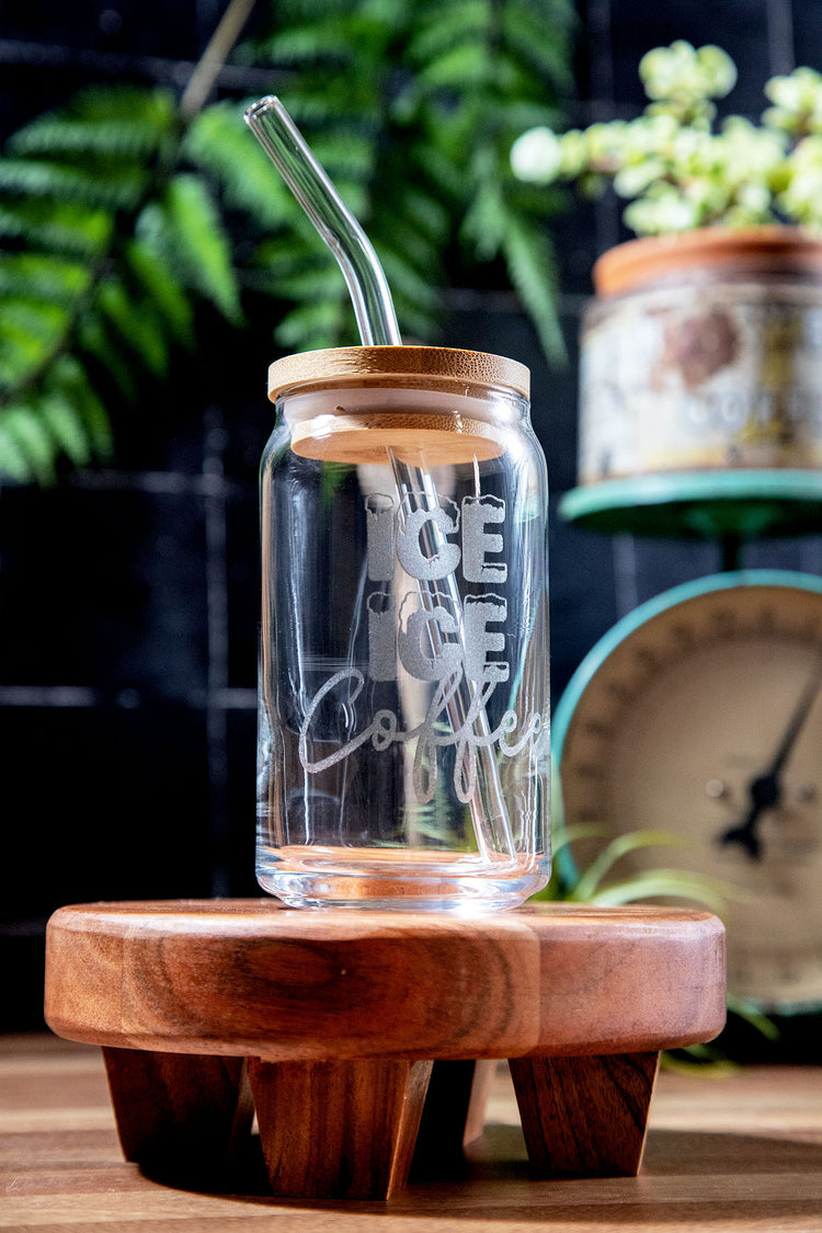 Ice Ice Coffee Glass Tumbler