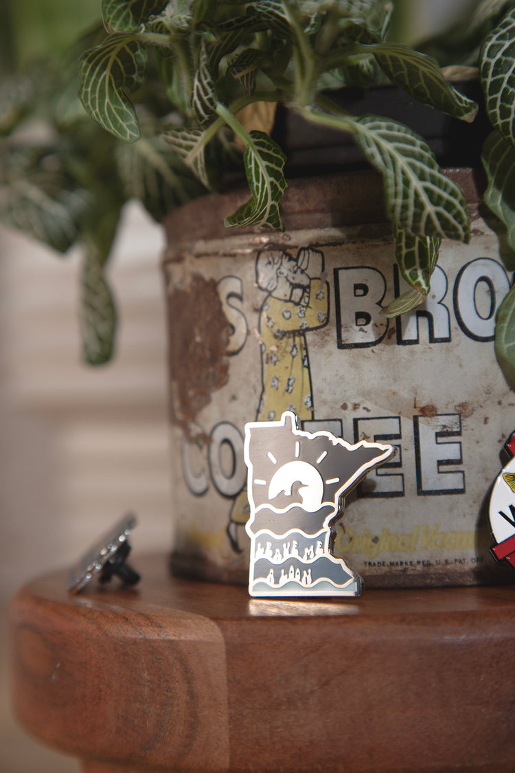 Leave Me A Loon Enamel Pin