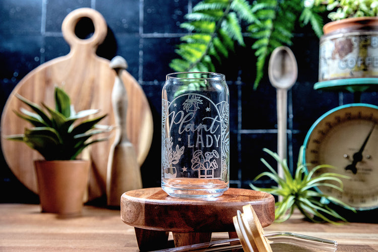 Plant Lady Glass Tumbler