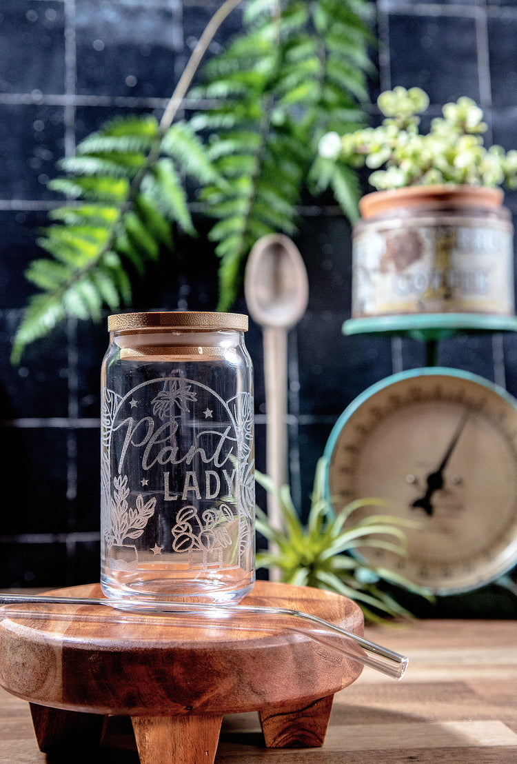 Plant Lady Glass Tumbler