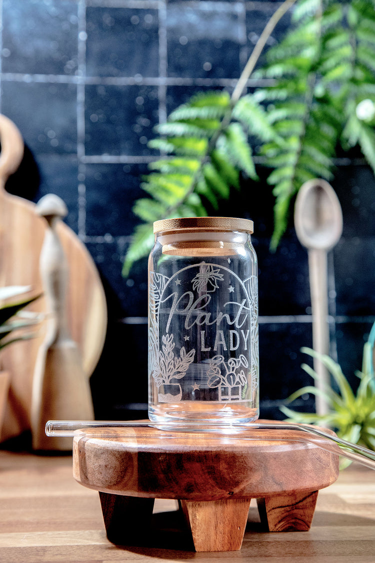 Plant Lady Glass Tumbler