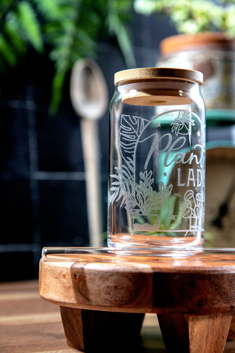 Plant Lady Glass Tumbler