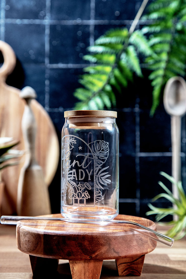 Plant Lady Glass Tumbler