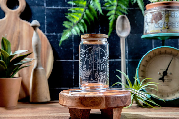 Plant Lady Glass Tumbler