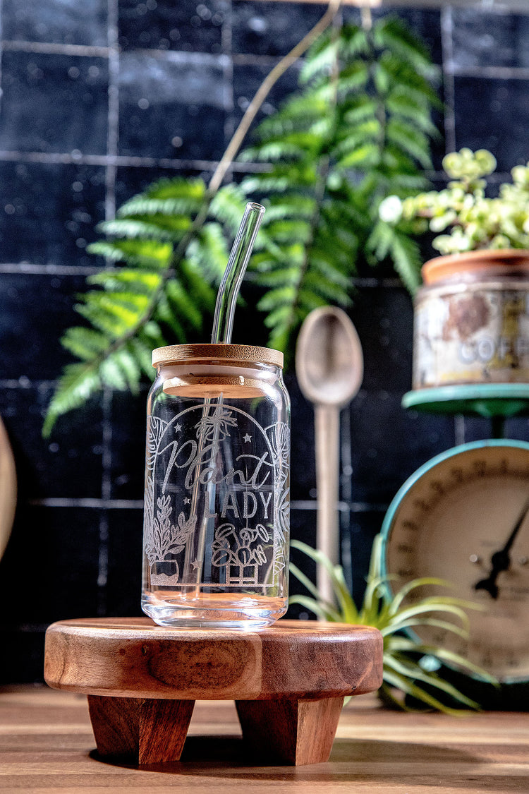 Plant Lady Glass Tumbler