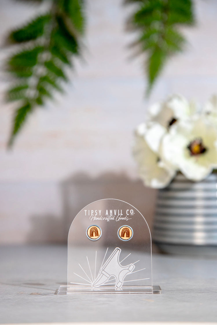 Rainbow Stud Earrings