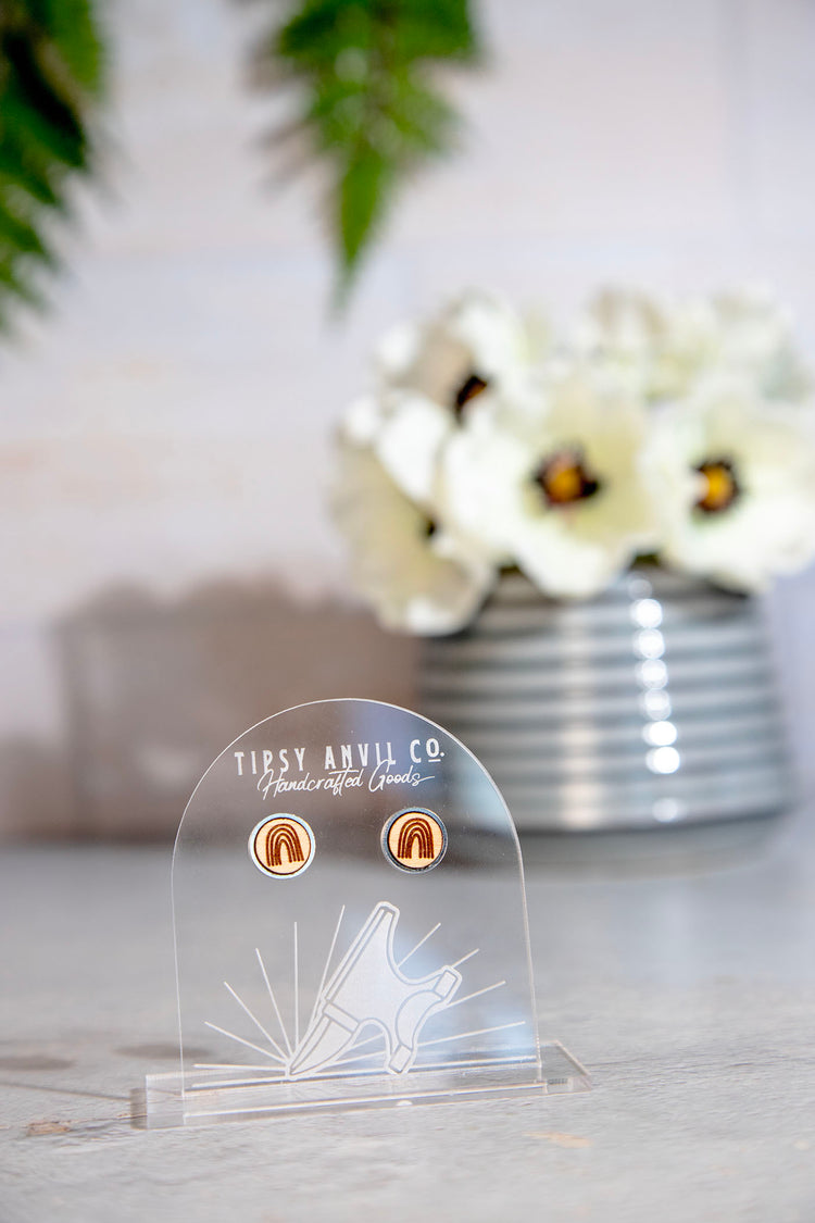 Rainbow Stud Earrings