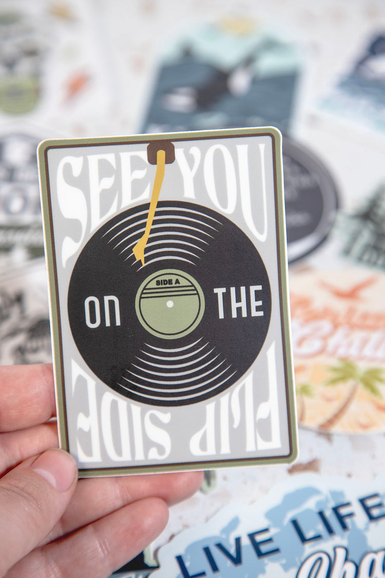 See You On The Flip Side Sticker