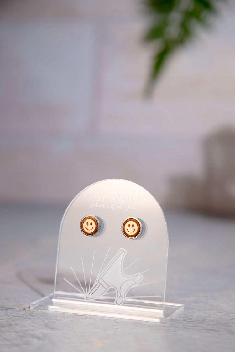 Smiley Face Stud Earrings