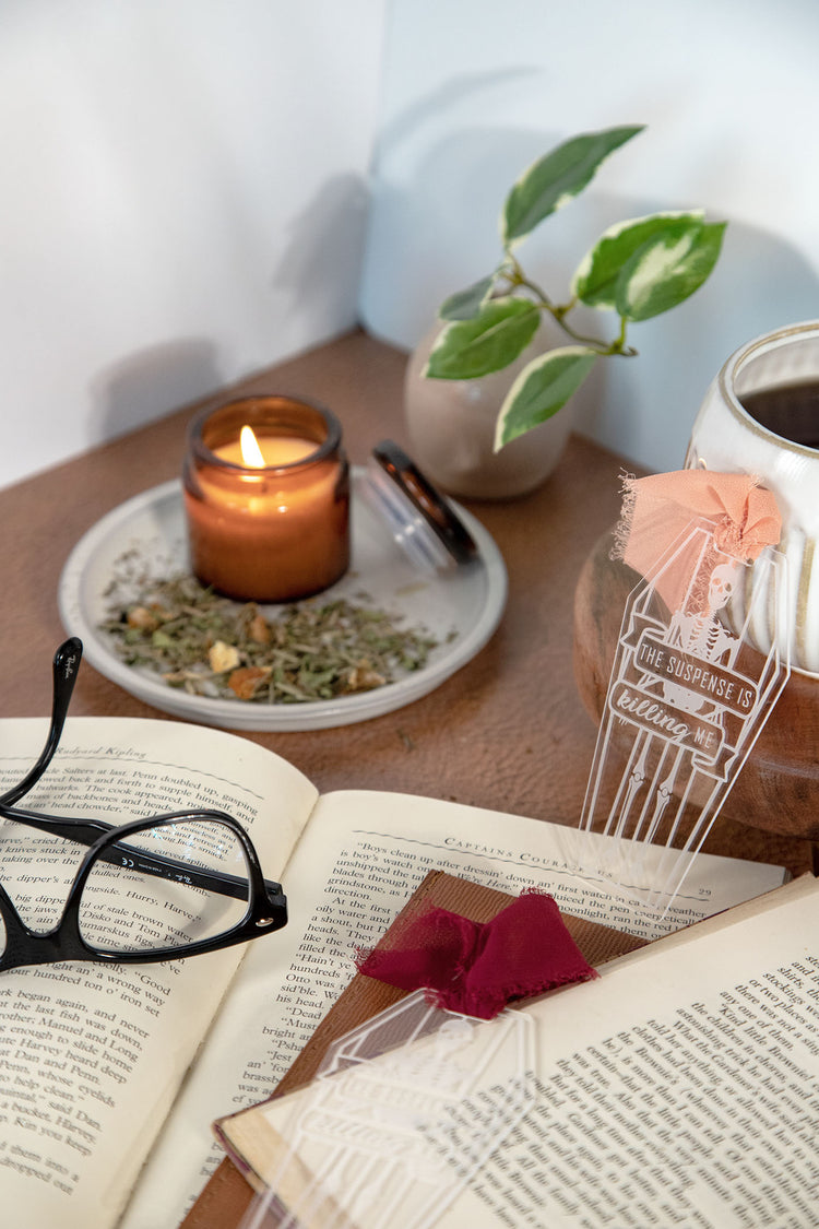 Suspense is Killing Me Etched Acrylic Bookmark