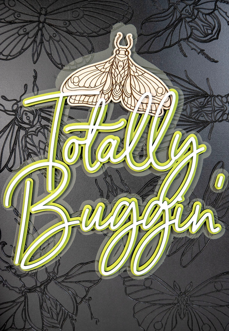 Totally Bugging Wood Sign 14x20 Inches