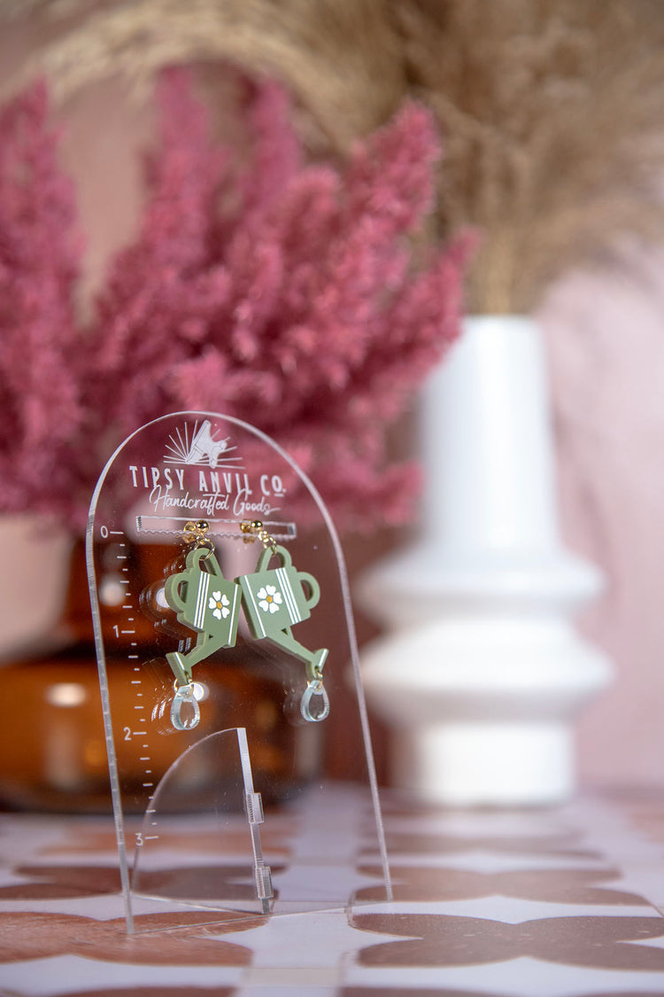 Watering Can Dangle Earrings