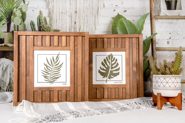 Monstera Wood Sign 15x15