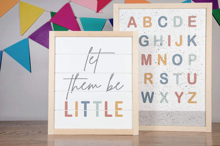 Let Them Be Little Wood Sign 14x12