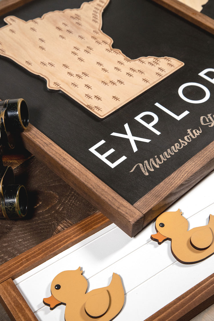 Duck Duck Grey Duck Wood Sign 18x6