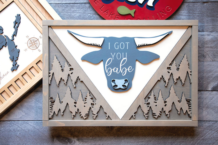 I Got You Babe Wood Sign 20x14