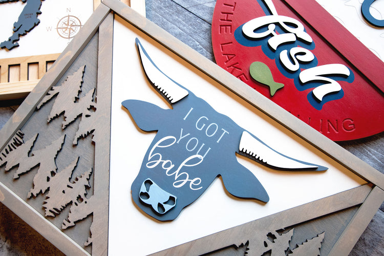 I Got You Babe Wood Sign 20x14