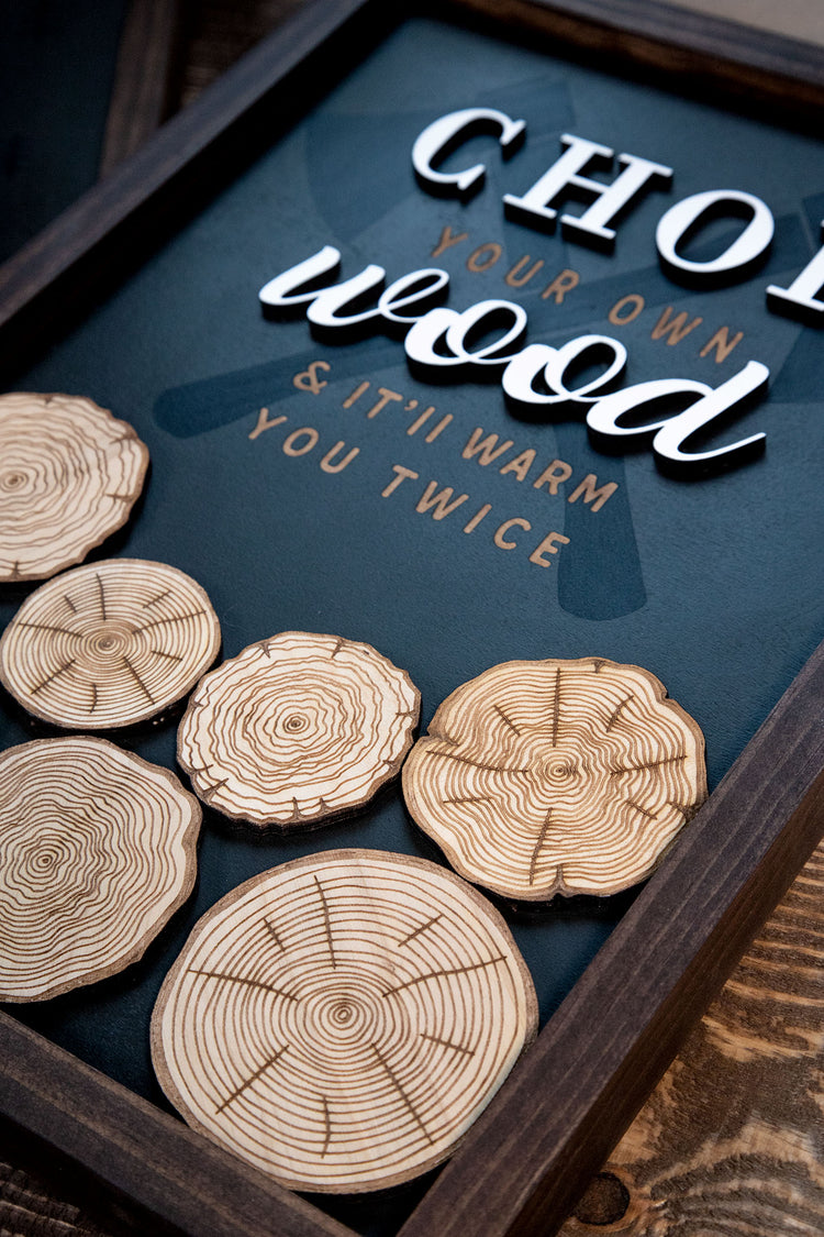 Chop Your Own Wood 3D Sign 18x12