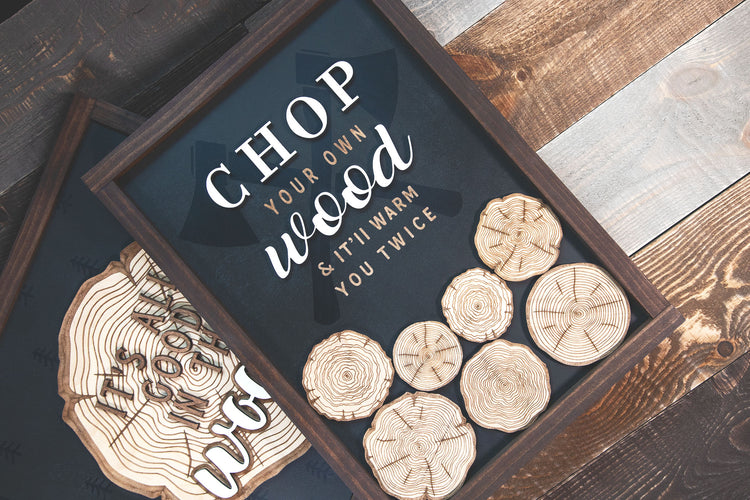 Chop Your Own Wood 3D Sign 18x12