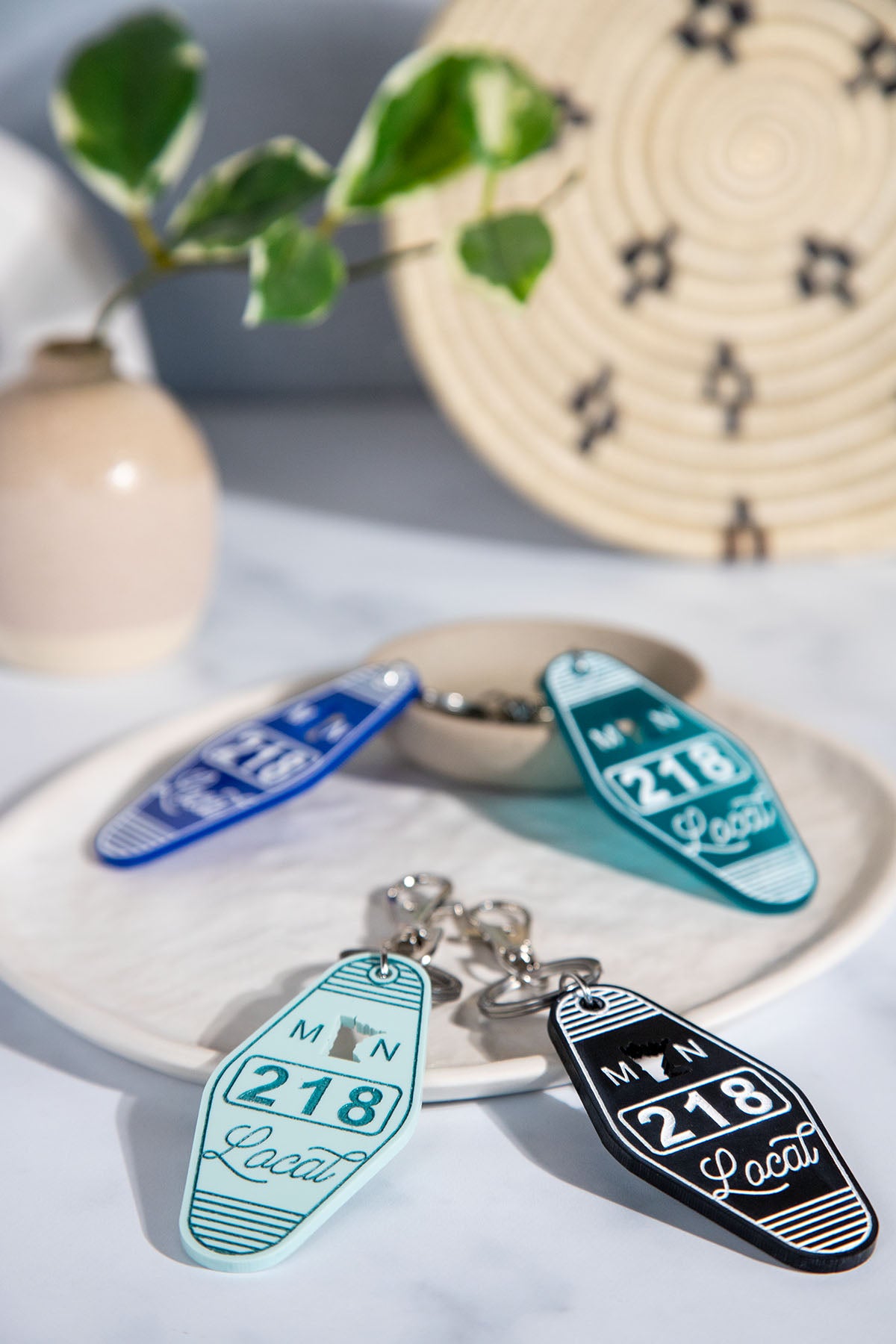 218 Local Minnesota Acrylic Retro Keychain