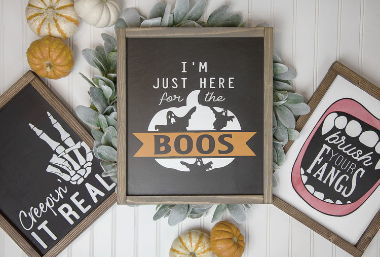 Creepin' It Real Wood Sign 11x14 Inches