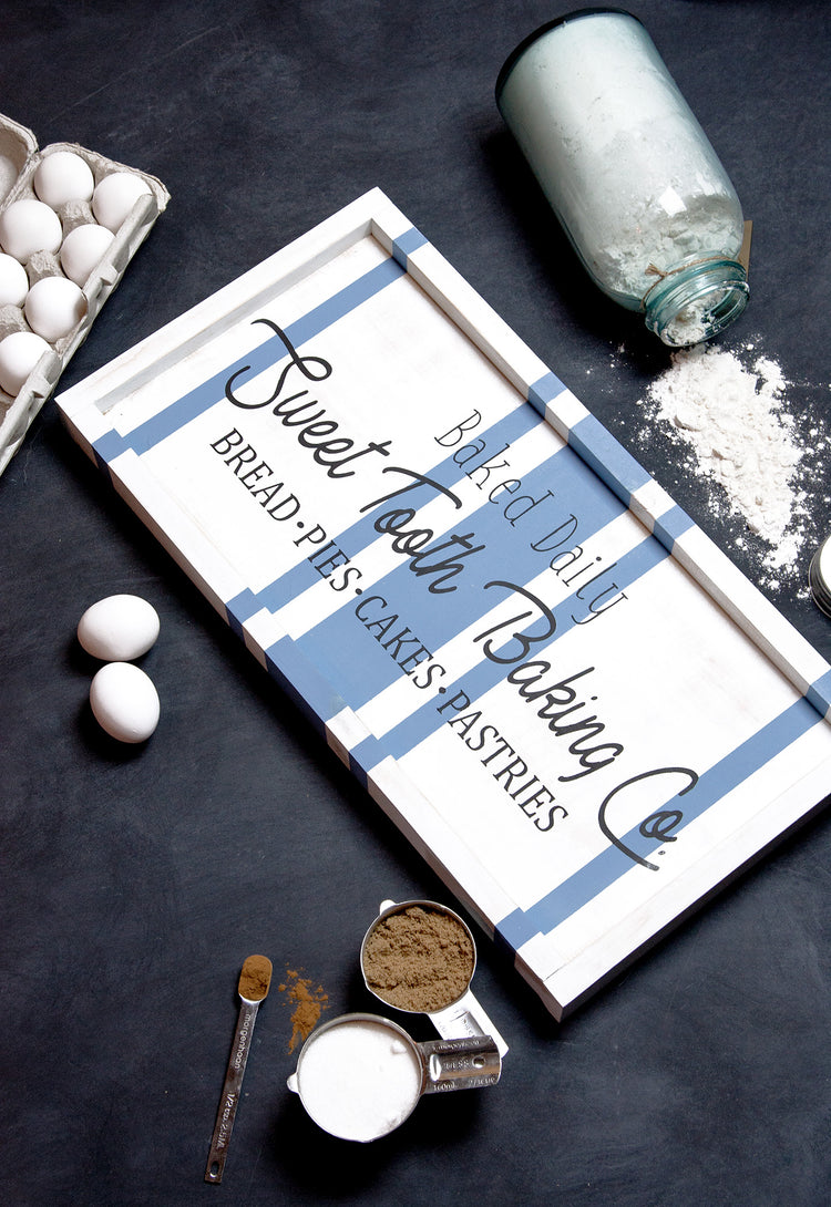 Sweet Tooth Baking Co. Wood Sign 21x11