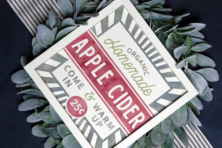 Homemade Apple Cider Wood Sign