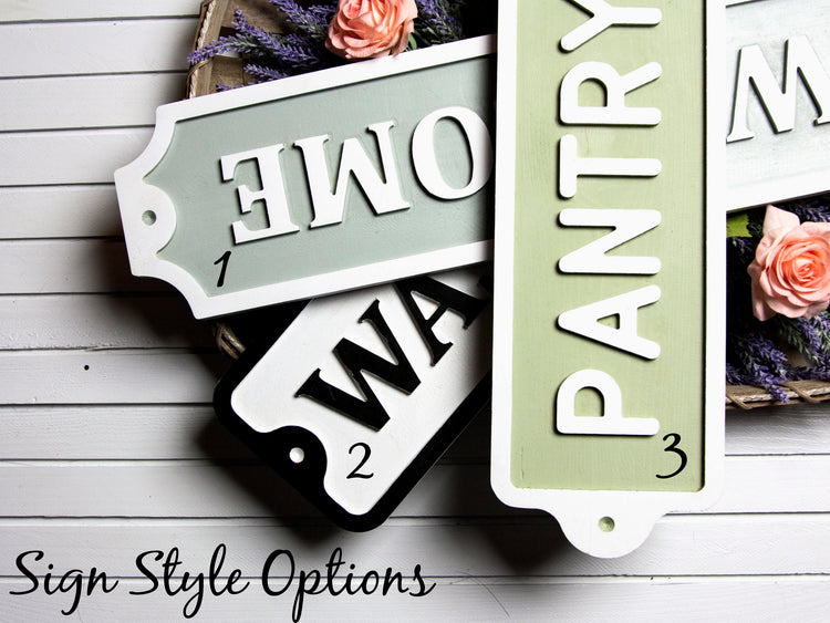 Farmhouse Embossed Wood Sign 25x6