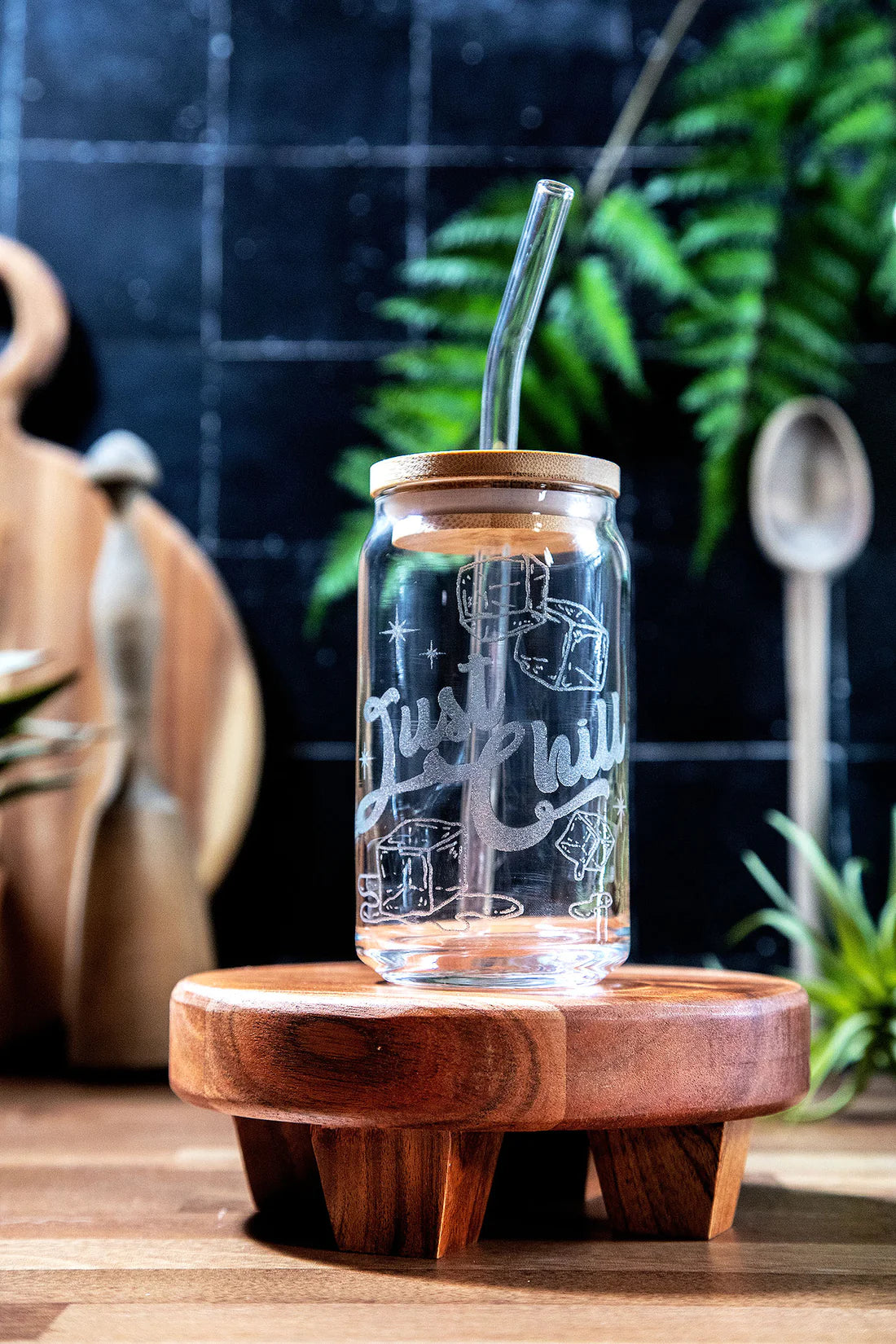 Etched Glass Tumblers