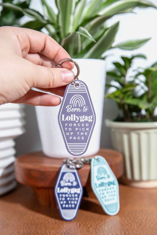 Born To LollyGag Retro Acrylic Keychain