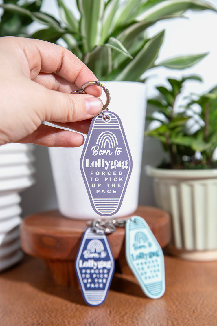 Born To LollyGag Retro Acrylic Keychain