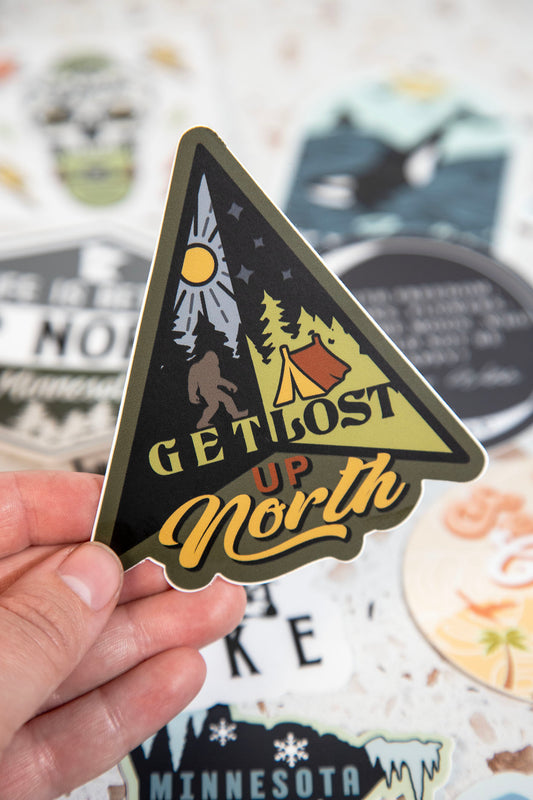 Get Lost Up North Sticker