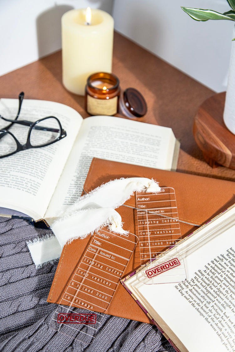 Good Book Is Overdue Acrylic Bookmark