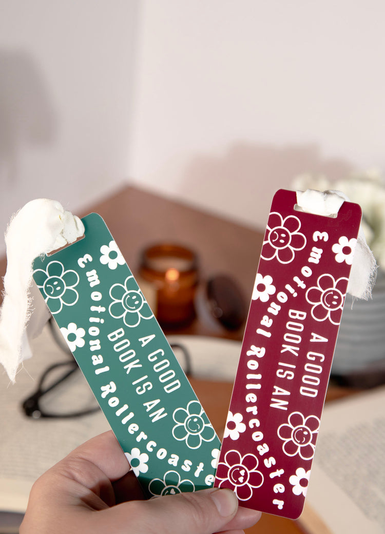 A Good Book Emotional Rollercoaster Engraved Acrylic Bookmark