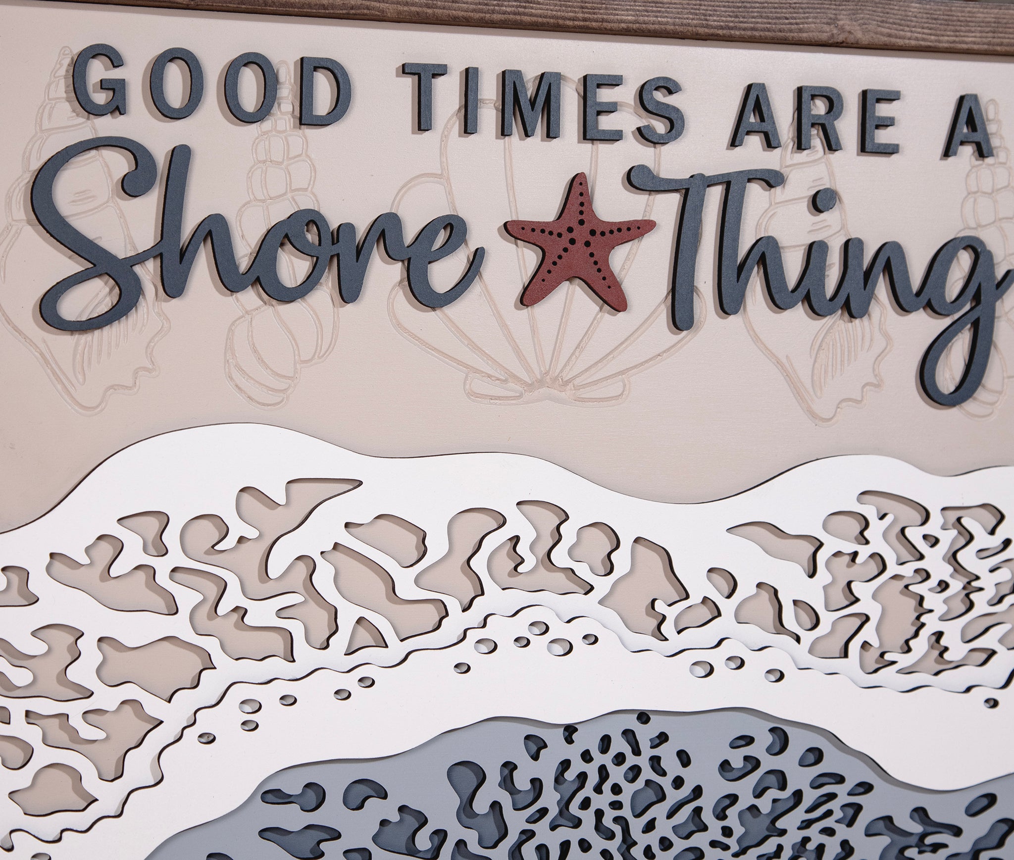 Good Times Are A Shore Thing Wood Sign 18.5x14 Inches – The Tipsy Anvil Co.