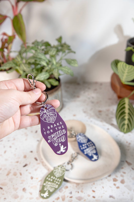 I Brake For The Little Guy Acrylic Keychain