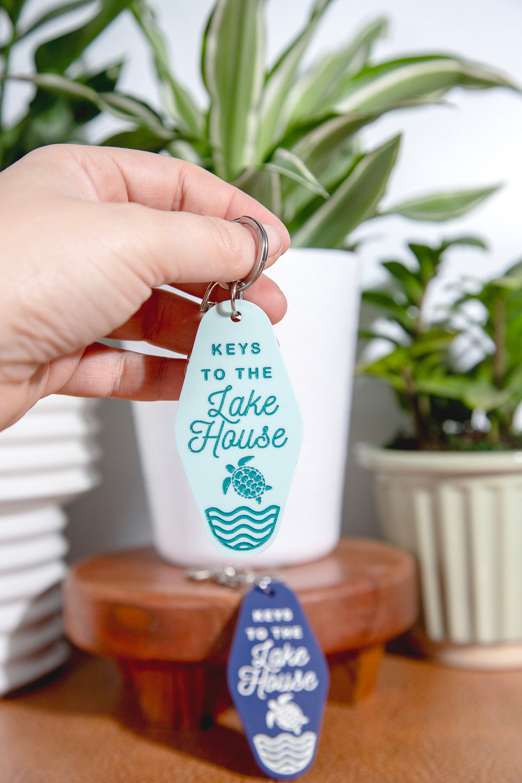 Keys To Lakehouse Retro Acrylic Keychain