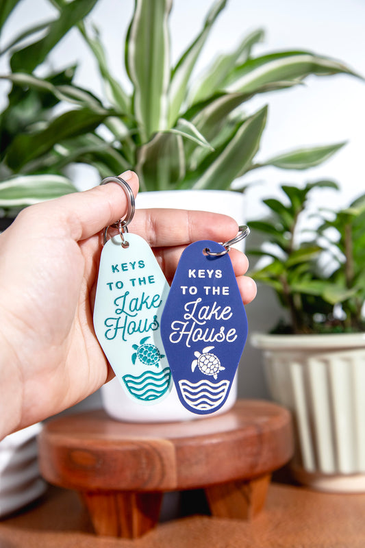Keys To Lakehouse Retro Acrylic Keychain