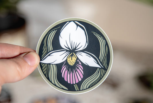 Lady Slipper Sticker