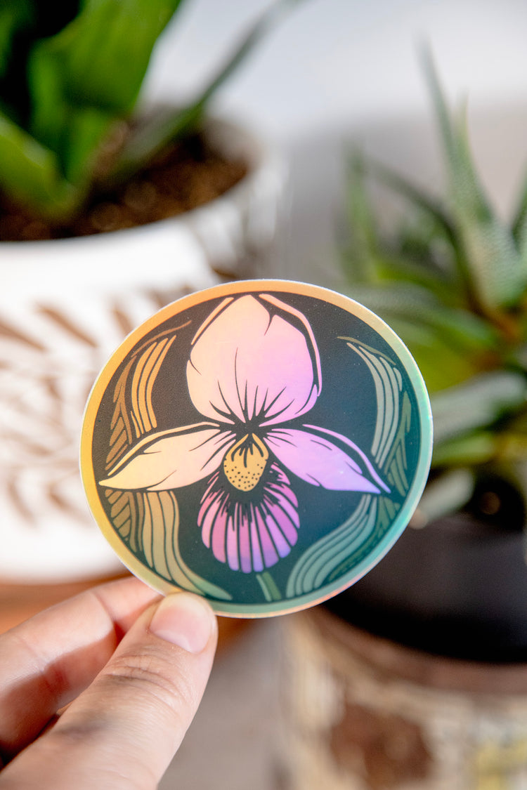 Lady Slipper Sticker