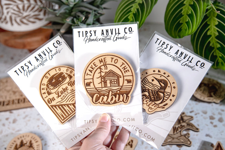 Up North Wild Thing Wood Magnet